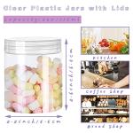 20 Pack Clear 4oz Plastic Storage Jars with Lids