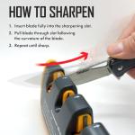 Smiths Adjustable Manual Knife Sharpener - Gray/Yellow