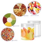 20 Pack Clear 4oz Plastic Storage Jars with Lids