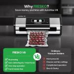 Automatic Vacuum Sealer with Bag Cutter and Rolls