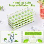 Silicone Ice Cube Tray Set - 4 Pack