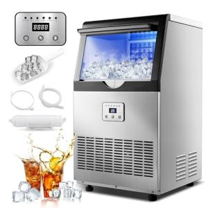 Amzgachfktch 100lbs Commercial Ice Maker Machine