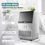 Amzgachfktch 100lbs Commercial Ice Maker Machine