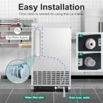 Amzgachfktch 100lbs Commercial Ice Maker Machine