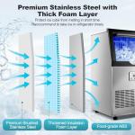 Amzgachfktch 100lbs Commercial Ice Maker Machine