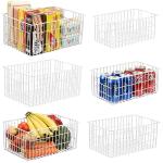 Freezer Organizer Bins Set of 6 - Vertical Sides
