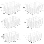 Freezer Organizer Bins Set of 6 - Vertical Sides