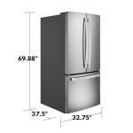 24.7 cu. ft. French Door Fingerprint Resistant Refrigerator