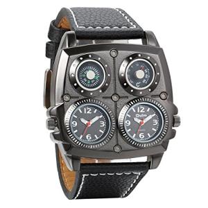 Avaner Men's Dual Time Zone Big Face Watch
