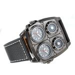 Avaner Men's Dual Time Zone Big Face Watch