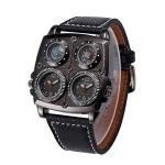 Avaner Men's Dual Time Zone Big Face Watch
