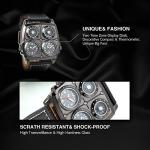 Avaner Men's Dual Time Zone Big Face Watch