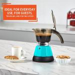 Imusa Teal Electric Espresso Maker, 3 or 2 Cup