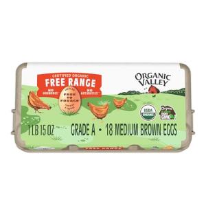 Organic Valley Free-Range Brown Eggs, 18 Count