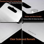 QinSuiKai Stainless Steel Cutting Boards - 2 Pack