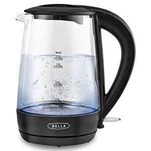 BELLA 1.7L Glass Electric Kettle with LED Light