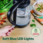 BELLA 1.7L Glass Electric Kettle with LED Light