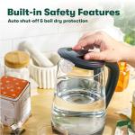 BELLA 1.7L Glass Electric Kettle with LED Light