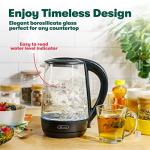 BELLA 1.7L Glass Electric Kettle with LED Light