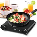 Cusimax 1200W Portable Electric Single Burner Cooktop