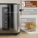 Anfilank 4-Slice Wide Slot Toaster with Timer