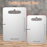 QinSuiKai Stainless Steel Cutting Boards - 2 Pack