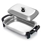 Maxam 16-Inch Electric Skillet with Lid