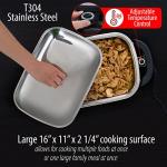 Maxam 16-Inch Electric Skillet with Lid