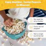 POPCO Silicone Microwave Popcorn Popper - Aqua