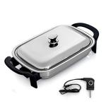 Maxam 16-Inch Electric Skillet with Lid