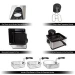 4-Liter Electric Deep Fryer with Dual Baskets