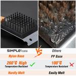 SIMPLETASTE Grill Brush with Replacement Head