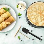 Moss & Stone 12” Electric Griddle & Crepe Maker