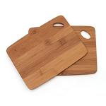 Set of 2 Bamboo Cutting Boards with Hole