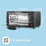 COMFEE' 4-Slice Toaster Oven, Compact Mini Oven
