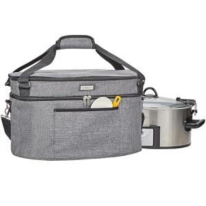 Insulated Slow Cooker Carry Bag for 6-8 Quarts