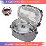 Insulated Slow Cooker Carry Bag for 6-8 Quarts
