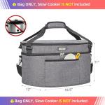 Insulated Slow Cooker Carry Bag for 6-8 Quarts