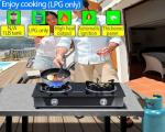 Horynar 2-Burner Propane Stove with Auto Ignition