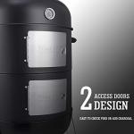 Sunlifer 20.5" Vertical Charcoal Smoker and Grill