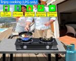 Horynar 2-Burner Propane Stove with Auto Ignition