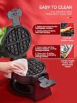 1400W Double Belgian Waffle Maker with Nonstick Plates