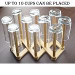 Bamboo Retractable Bottle and Cup Drying Rack