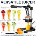 Eurolux Extra-Large Manual Citrus Juicer with Cup
