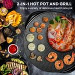 OVENTE 2-in-1 Electric Hot Pot and Grill