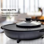 OVENTE 2-in-1 Electric Hot Pot and Grill