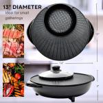 OVENTE 2-in-1 Electric Hot Pot and Grill