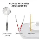 OVENTE 2-in-1 Electric Hot Pot and Grill