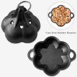 BOLVOUD Pre-Seasoned Cast Iron Smoker Roaster