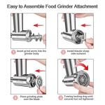 Stainless Steel Meat Grinder Attachment for KitchenAid